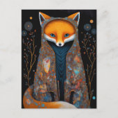 お洒落キツネウッドランドファンタジー ポストカード (正面)