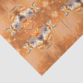 お洒落キツネ – オレンジトレンディーティッシュペーパー 薄葉紙 (詳細)