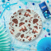 お洒落キツネ ペーパープレート (パーティー)