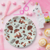 お洒落キツネ ペーパープレート (パーティー)