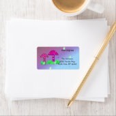 お洒落キノコの新しい住所 ラベル (インサイチュ)