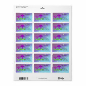 お洒落キノコの新しい住所 ラベル (フルシート)