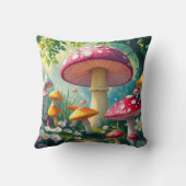 お洒落キノコの魅力林 クッション (裏面)