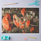 お洒落キノコの鮮やか切り離 薄葉紙 (クラフト)