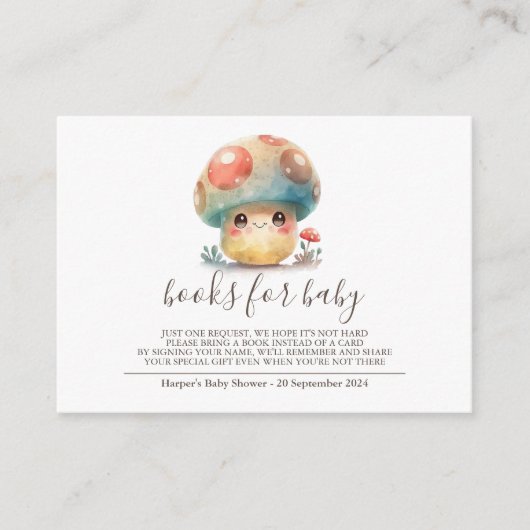 お洒落キノコベビー エンクロージャーカード (正面)