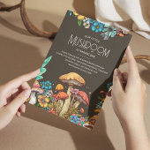 お洒落キノコ1stバースデーカードキッズ招待状 招待状