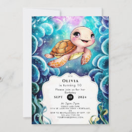 お洒落キュイ航海のートル誕生日 招待状