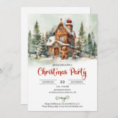 お洒落クラシックジンガ飾ーパンパーティー 招待状 (正面/裏面)