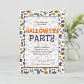 お洒落クラシックCartoon Kidsハロウィーン 招待状 (スタンド正面)