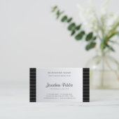 お洒落クリエイティブデザイン企業のシルバールッモダンク 名刺 (スタンド正面)