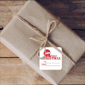 お洒落クリスマスからおもしろいかわいいサンタ スクエアシール