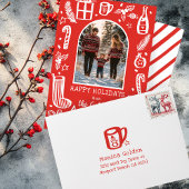 お洒落クリスマスかわいいカスタムアーチPHOTO シーズンカード