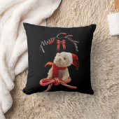 お洒落クリスマスかわいいテディベア クッション (ブランケット)
