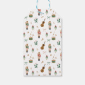 お洒落クリスマスくるみ割りモノグラムクレストボウ ギフトタグ (裏面)