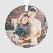 お洒落クリスマスの紋章と写真 | ジョユーノエル オーナメント (裏面)