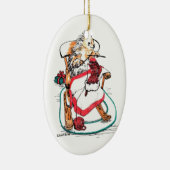 お洒落クリスマスアラスカ野生生物オーナメント セラミックオーナメント (右)