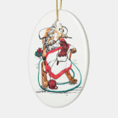 お洒落クリスマスアラスカ野生生物オーナメント セラミックオーナメント (左)