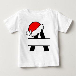 お洒落クリスマスアルファベット'A'デザイン子供へ | ベビーTシャツ