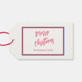 お洒落クリスマスオーナメントヴィンテージ ギフトタグ (裏面横)