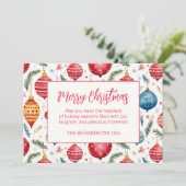 お洒落クリスマスオーナメントヴィンテージ シーズンカード (スタンド正面)