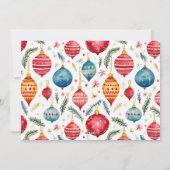 お洒落クリスマスオーナメントヴィンテージ シーズンカード (裏面)