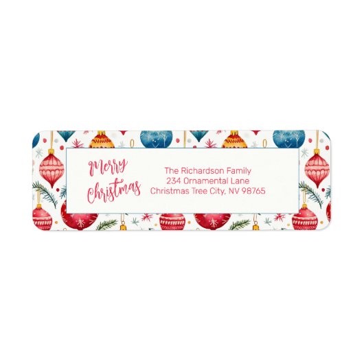 お洒落クリスマスオーナメントヴィンテージ ラベル (正面)