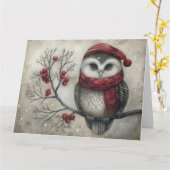 お洒落クリスマスカード赤黒 カード (黄色い花)