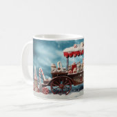 お洒落クリスマスキャンディカート3マグカップ コーヒーマグカップ (正面左)