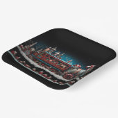 お洒落クリスマスキャンディ列車1 ペーパープレート (傾斜あり)