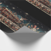 お洒落クリスマスキャンディ列車2 ラッピングペーパー (角)