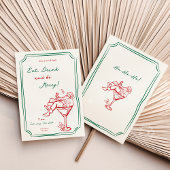 お洒落クリスマスサンタマルティーニ招待状 招待状