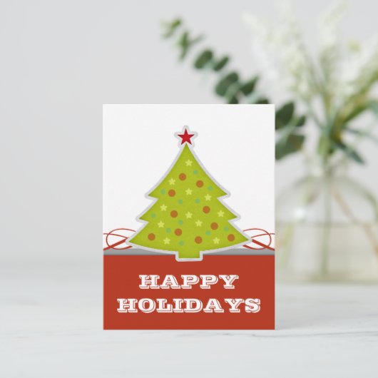 お洒落クリスマスツリーはがき シーズンポストカード (スタンド正面)
