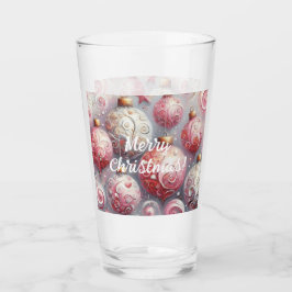 お洒落クリスマスツリーオーナメントボールピンク タンブラーグラス