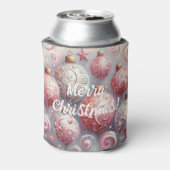 お洒落クリスマスツリーオーナメントボールピンク 缶クーラー (缶裏面)