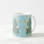お洒落クリスマスツリーデザイン コーヒーマグカップ (正面右)