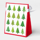 お洒落クリスマスツリーパターンのカスタマイズ可能なテント フェイバーボックス (裏面サイド)