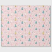 「お洒落クリスマスツリーパターン」 ラッピングペーパー (フラット)