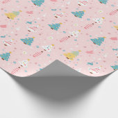 「お洒落クリスマスツリーパターン」 ラッピングペーパー (角)