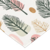 お洒落クリスマスツリーモダンウルトラピンク テーブルクロス (アングル)