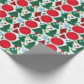 お洒落クリスマスツリーラッピング紙 ラッピングペーパー (角)