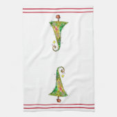 お洒落クリスマスツリー キッチンタオル (縦)
