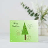 お洒落クリスマスツリー シーズンポストカード (スタンド正面)