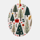 お洒落クリスマスツリー セラミックオーナメント (正面)