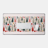 お洒落クリスマスツリー デスクマット (キーボード&マウス)