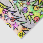 お洒落クリスマスツリー&バーディメリークリスマス 薄葉紙 (詳細)