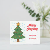 お洒落クリスマスツリー ポストカード (スタンド正面)