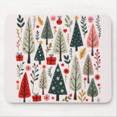 お洒落クリスマスツリー マウスパッド (正面)