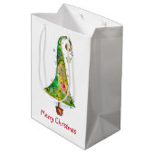 お洒落クリスマスツリー ミディアムペーパーバッグ (裏面アングル)