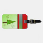 お洒落クリスマスツリー ラゲッジタグ (正面横)