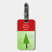 お洒落クリスマスツリー ラゲッジタグ (裏面縦)